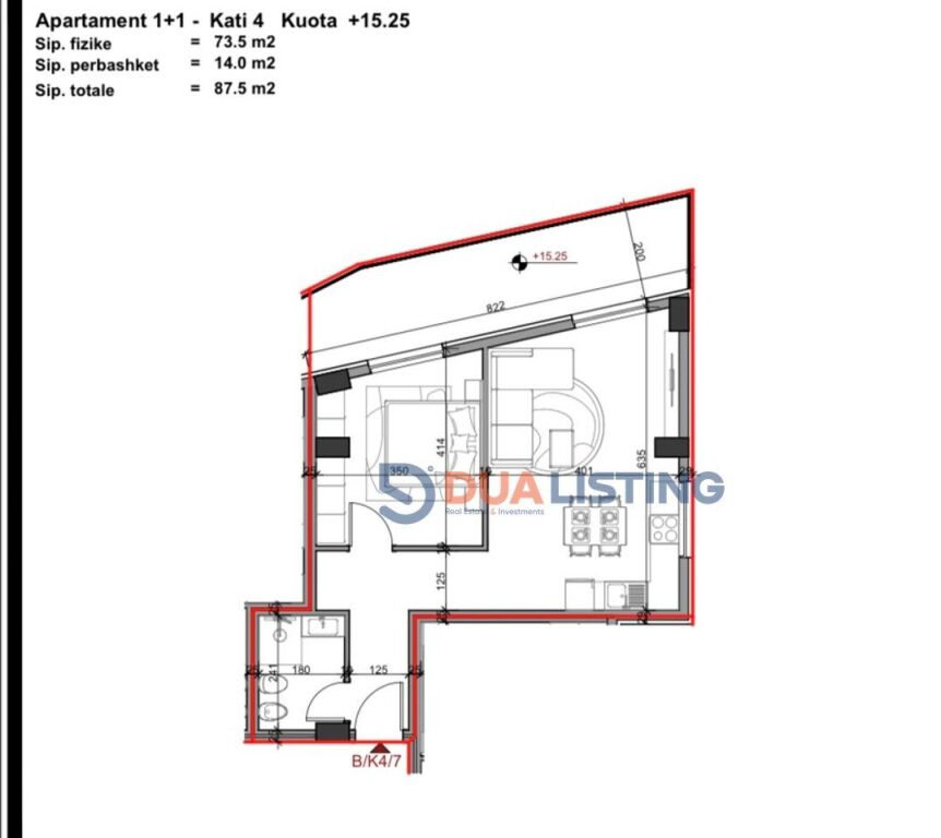 Vendiamo Appartamento 1+1 ad Aluna 5 a Paskuqan - 87.5 m2 96.300 €