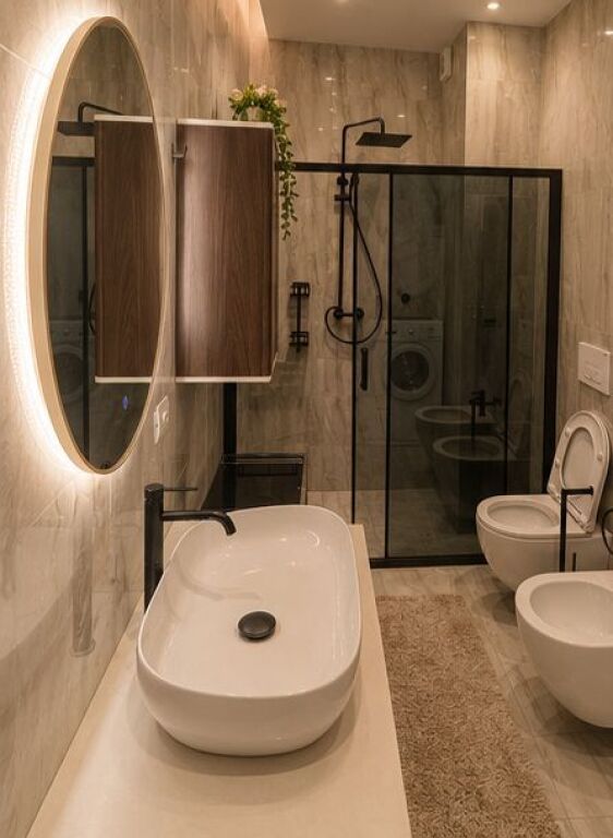 Bulevardi i Ri, jepet me qera apartament modern 2+1+2 (depo dhe post parkimi).