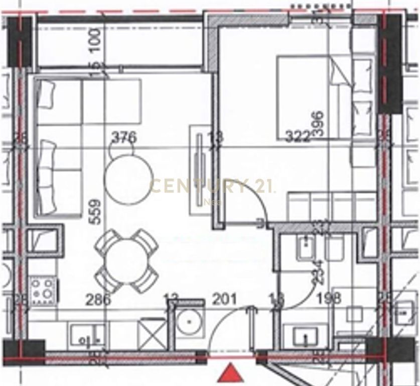 Apartment 1+1 For Sale on Bardhyl Street, Tirana - 145,000€
