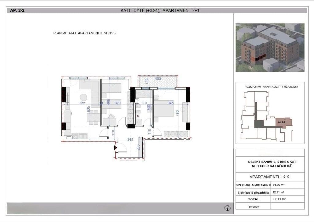 Apartment for sale 2+1 Paskuqan