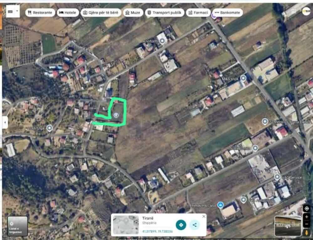 Terreno in vendita a Prush, Tirana – 1.250 m²