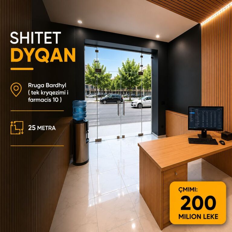 🔥 Negozio in Vendita – Via Bardhyl, Tirana🔥