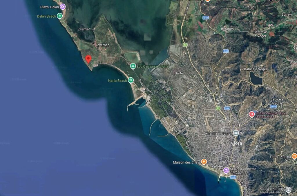 SHITET TOKE NE BREGDET  65 000 M² VIJA E PARE - ZVERNEC VLORE