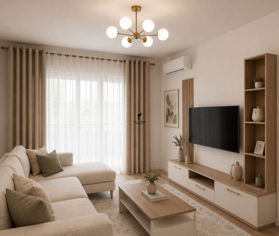 APARTAMENT ME QERA 1+1 5 MAJ 55.000 LEKE FH-76617