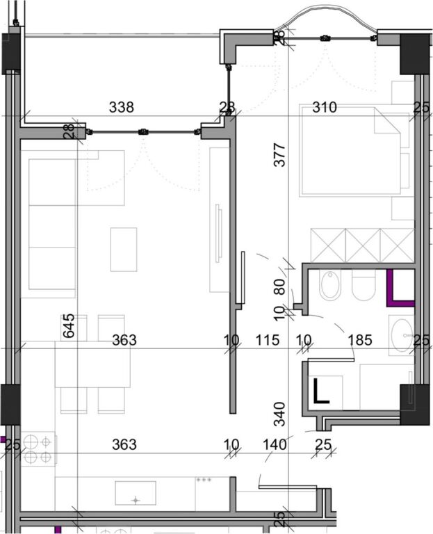 Apartment 1+1 Aluna 2 Paskuqan for sale