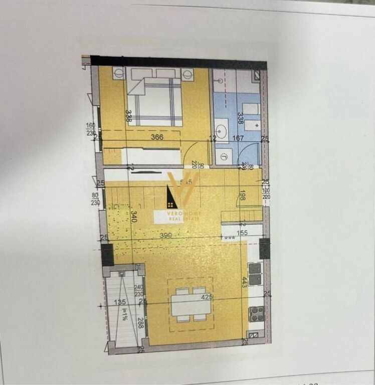 SHITET APARTAMENT 1+1+BLK NE SELITE 127.500 EURO