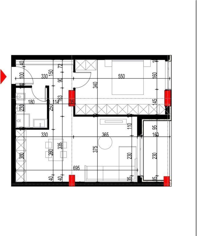 Appartamento 1+1 in vendita Platinium Residence Paskuqan