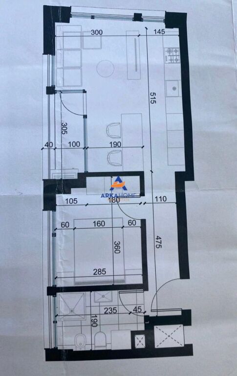 JEPET AMBIENT ME QERA 60M2 "PRANE BULEVARDIT TE RI KOMPLEKSI AVID" 44000 LEKE