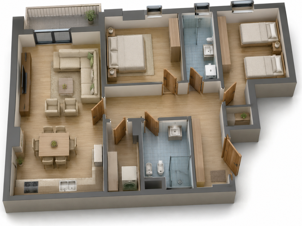 Apartment 2+1 with Storage for Sale - Paskuqan, Ringside Residences