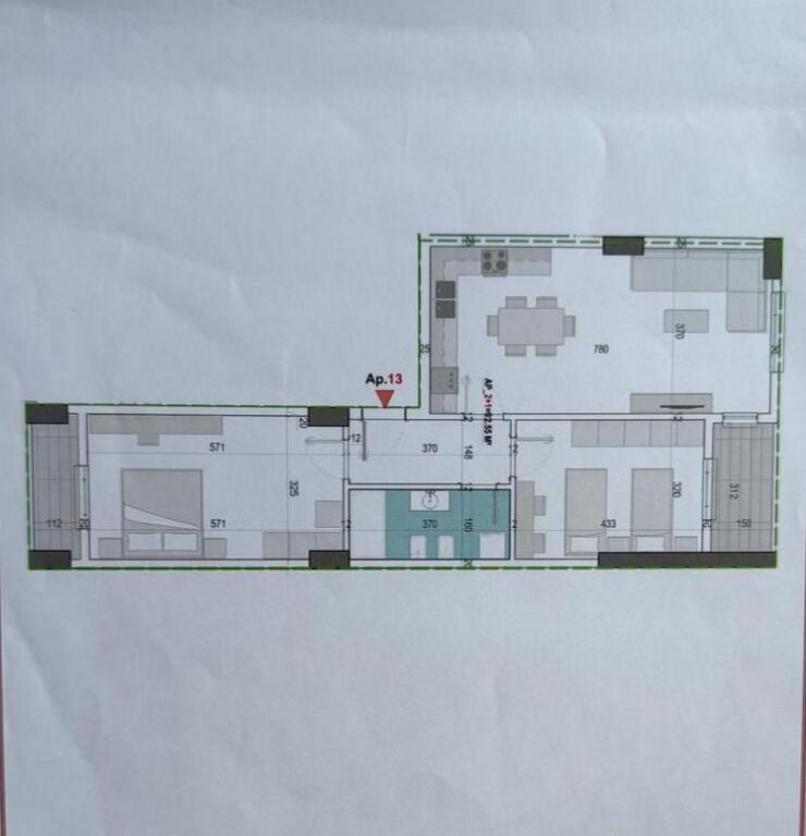 Apartment 2+1+2 block for sale 📍Paskuqan