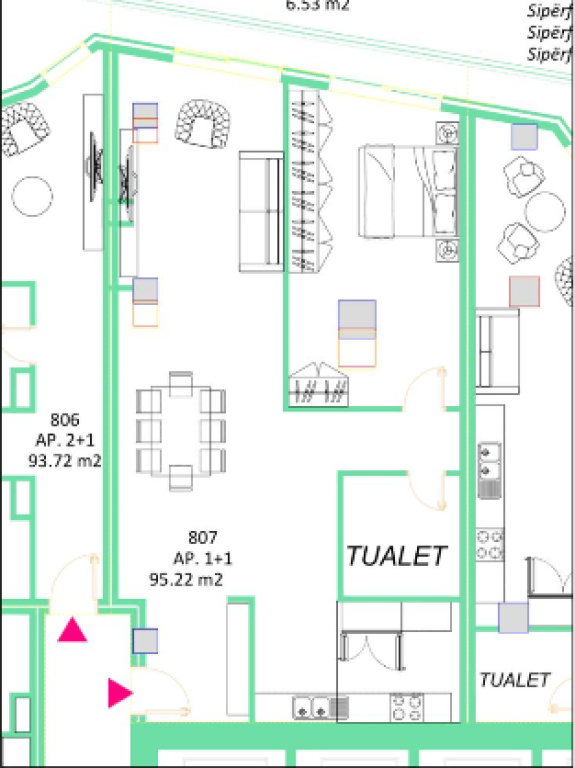 Apartment 1+1 for sale – TIRANA'S ROCK, Skënderbej Square