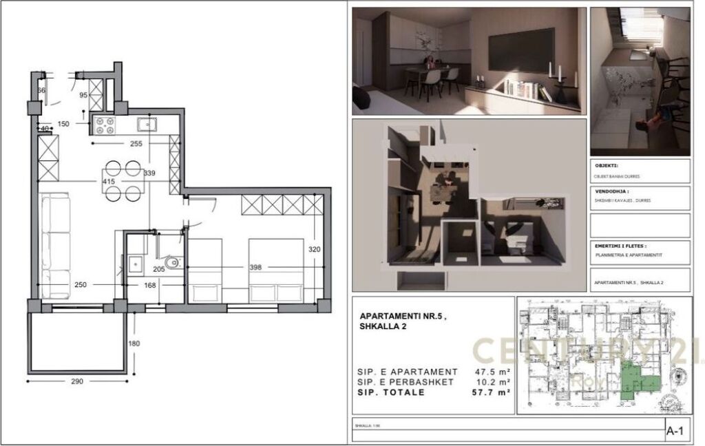 EKSKLUZIVE ! SHITET APARTAMENT 1+1 TEK SHKEMBI I KAVAJES !