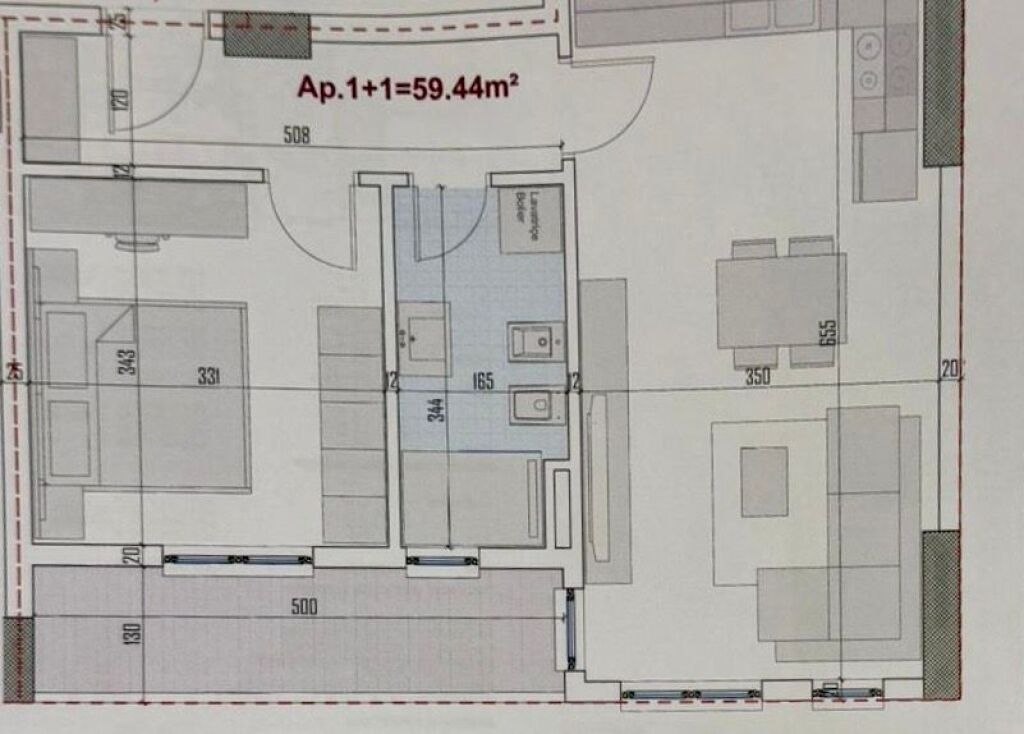 Apartment 1+1 RingSide Paskuqan for sale