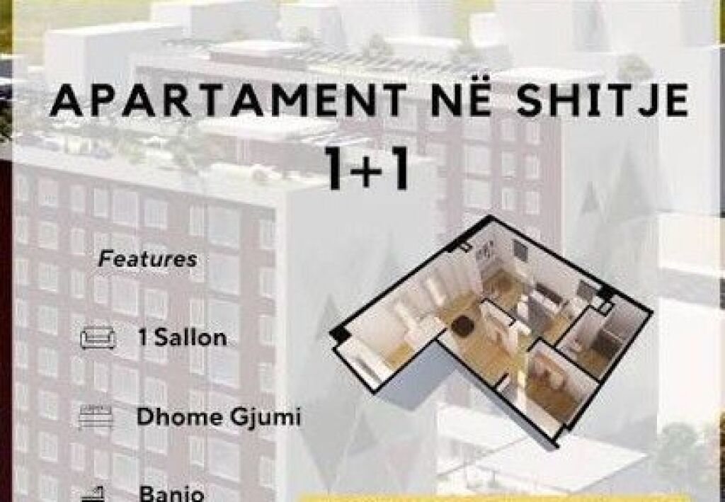 APARTAMENT 1+1 NE SHITJE - ISH PARKU