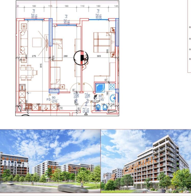 SHITET APARTAMENT 2+1 PASKUQAN 124.000 EURO FH-77244