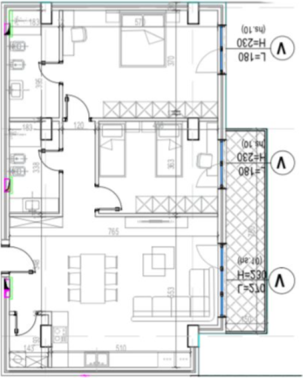 Apartment 2+1+2 for Sale – Kodra e Diellit 2