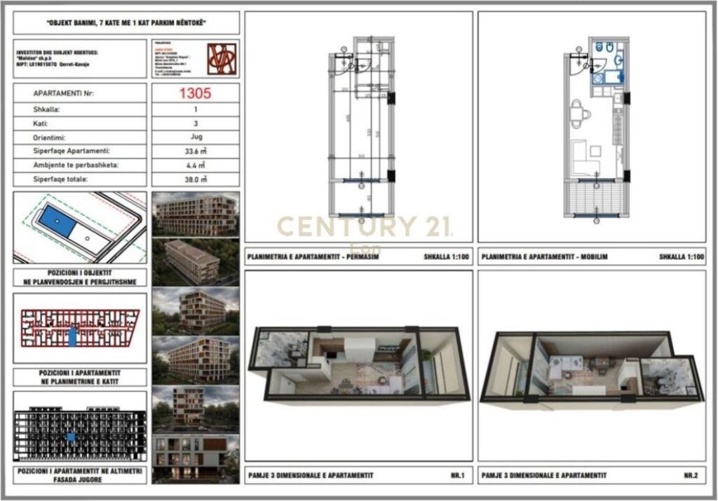 STUDIO FOR SALE IN THE VISTA MARE RESIDENCE IN QERRET !