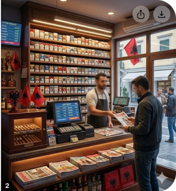 🏪Locale in affitto per Tabacchino + Attività in vendita – Porcelan, Tirana