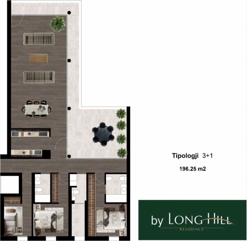📌 Apartment 3+1+3 for sale