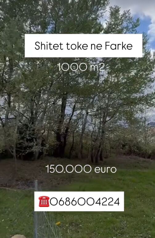 Terreno di 1000 m2 in vendita a Farke