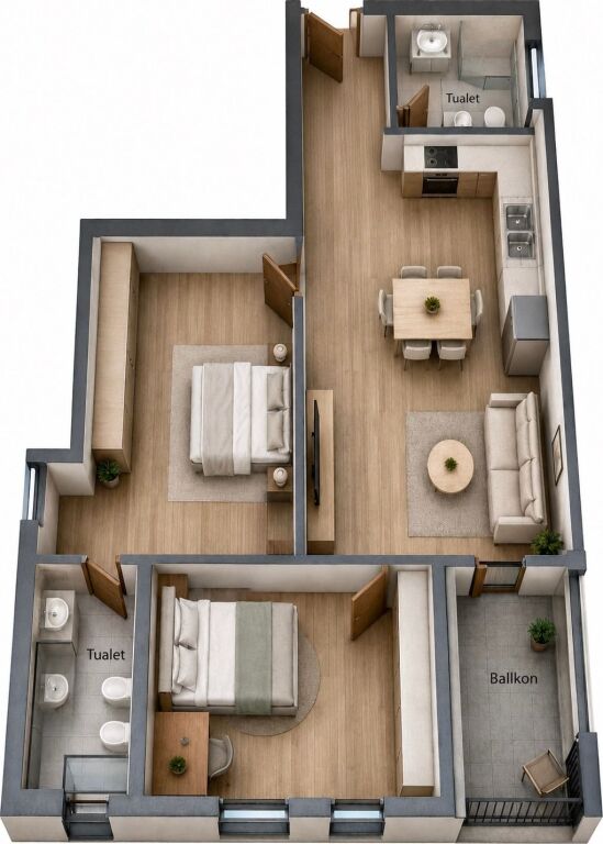 Shitet Apartament 2+1+2 - Ish Dogana, Tirana Entry 2