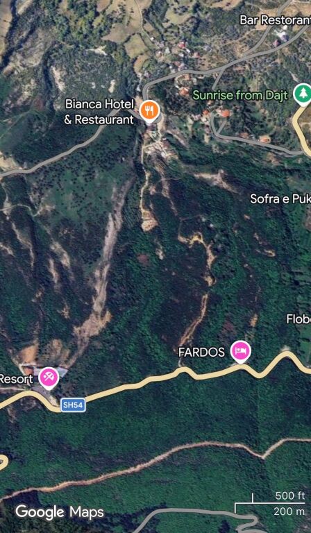 Land for sale Dajt near Dajti Oaz Resort