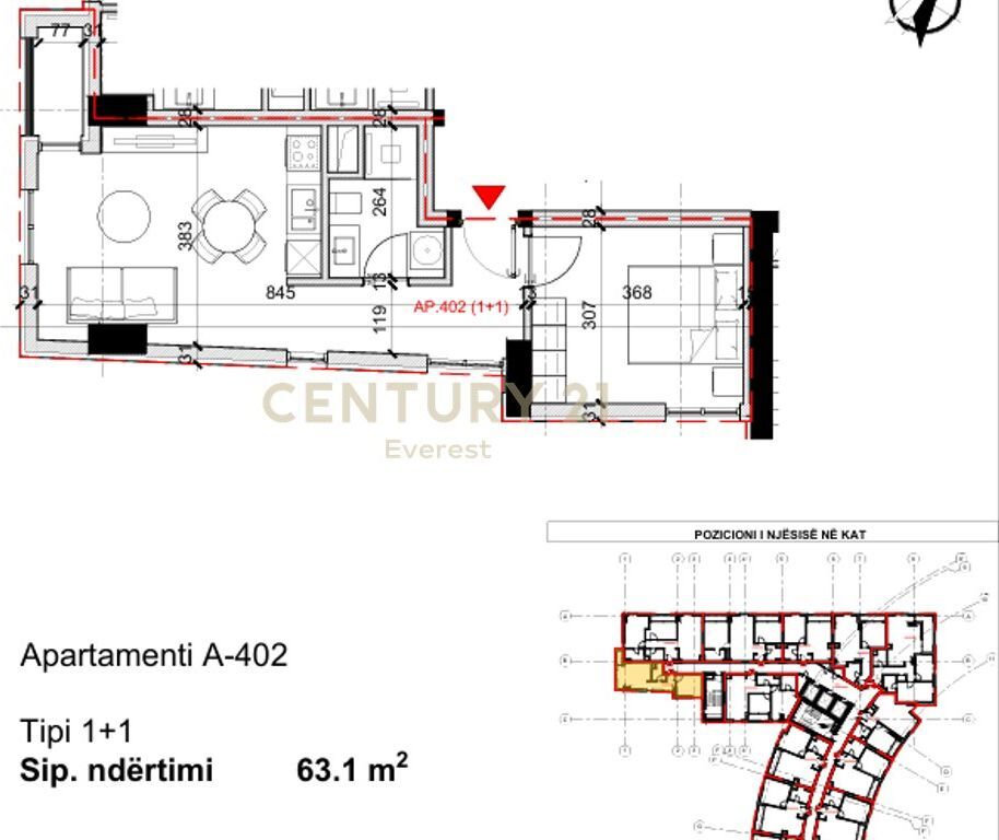 BARDHYL STREET, SELLING APARTMENT 1+1 148,300 €
