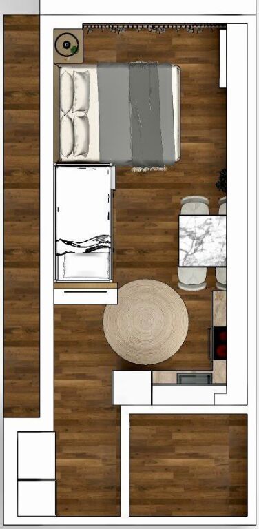 Studio apartment for sale, Vlore cold water