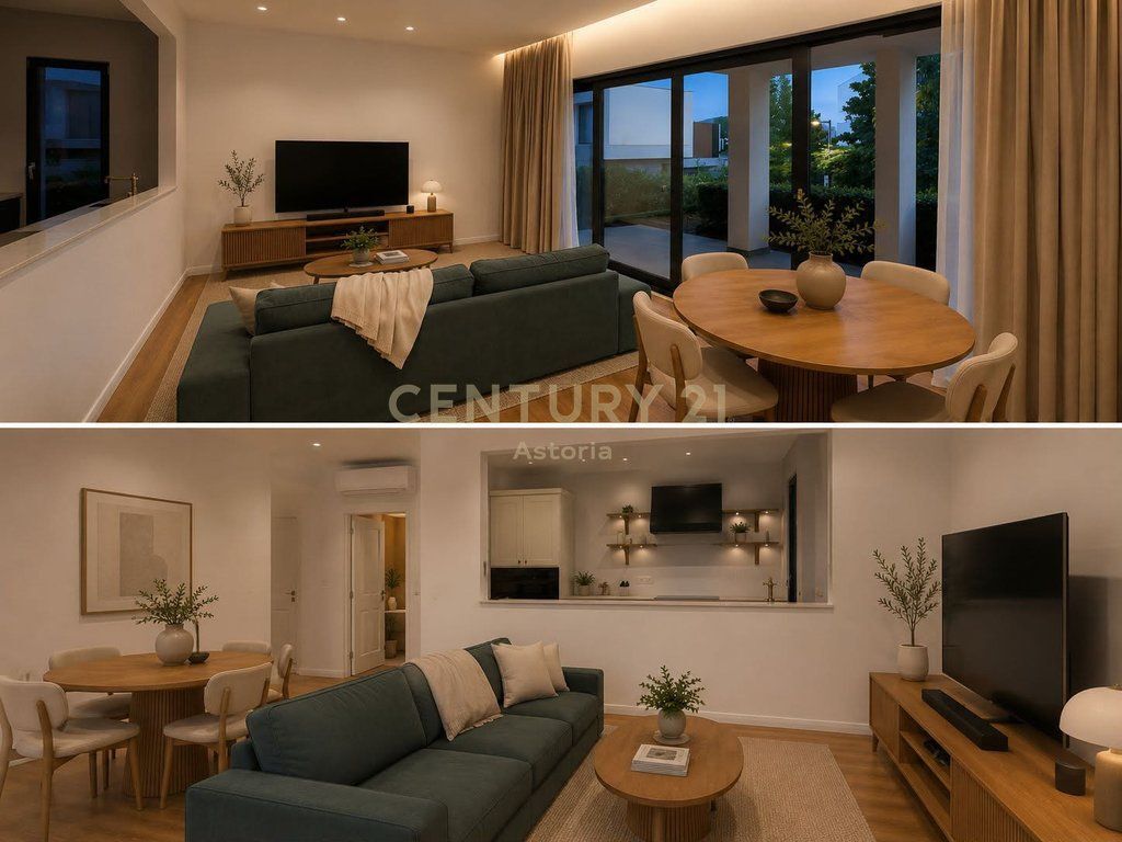 2+1 Apartment with Private Yard and Parking Space for Rent – O2 Residence, Farkë 1,200 € /Month