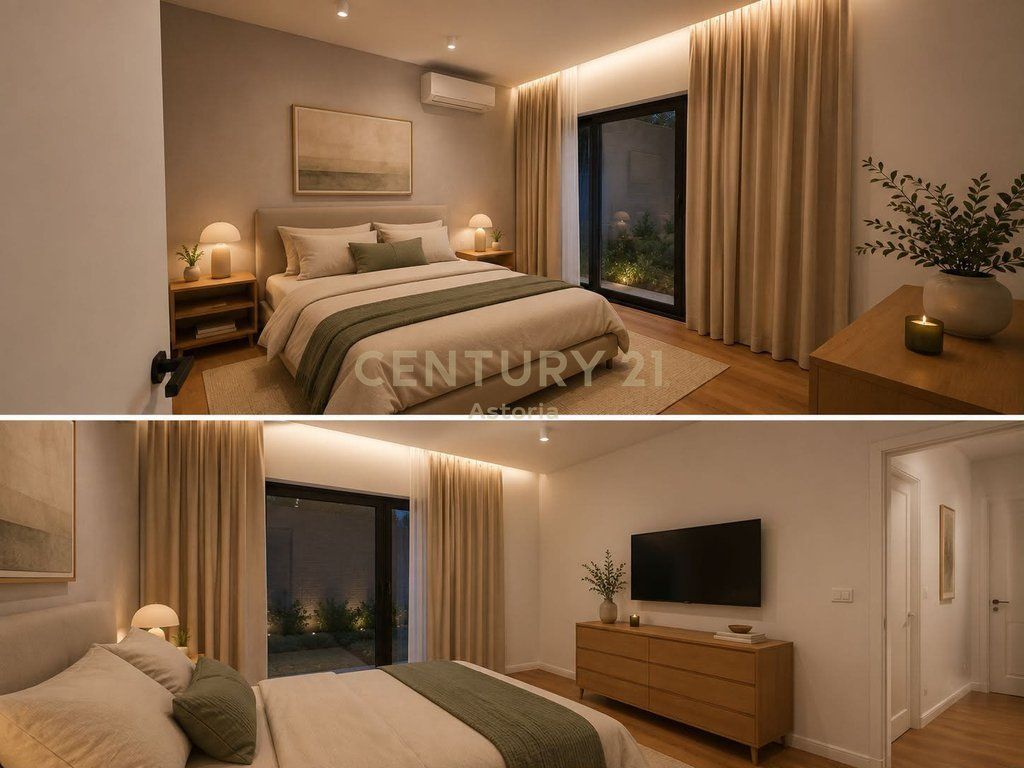 2+1 Apartment with Private Yard and Parking Space for Rent – O2 Residence, Farkë 1,200 € /Month