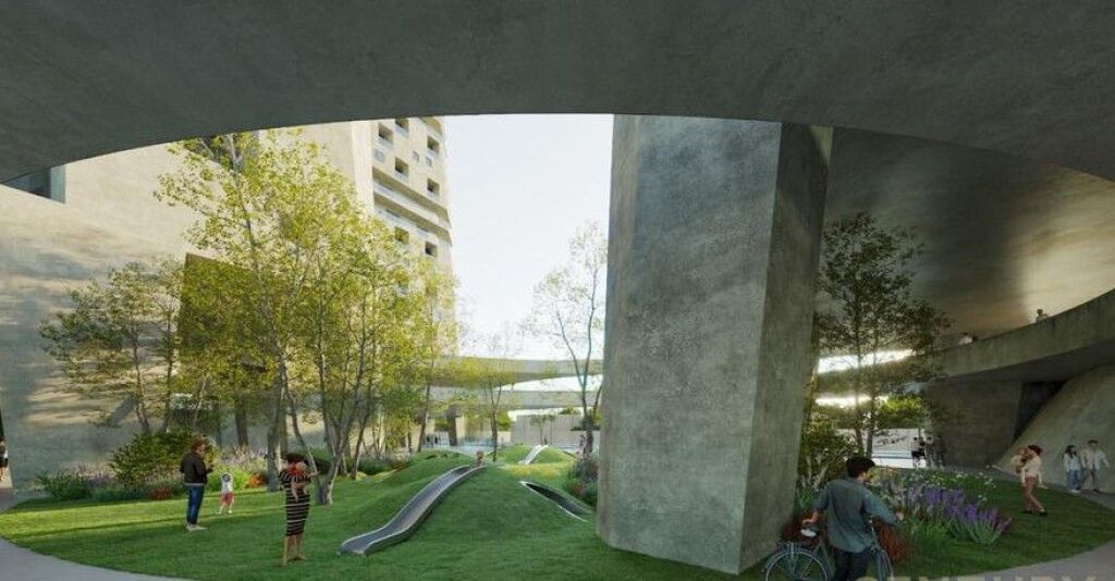 Apartment 2+1+2 for sale Shqiponja Square Building, Former Customs