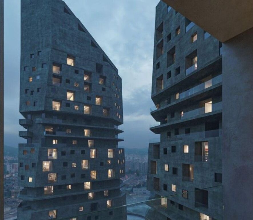 Apartment 2+1+2 for sale Shqiponja Square Building, Former Customs
