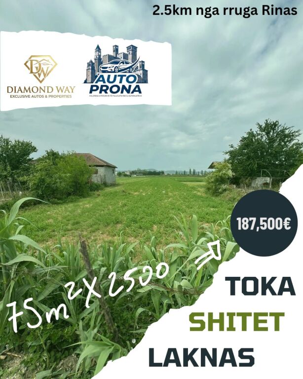Terreno a Laknas 75€ / m² 2500m²