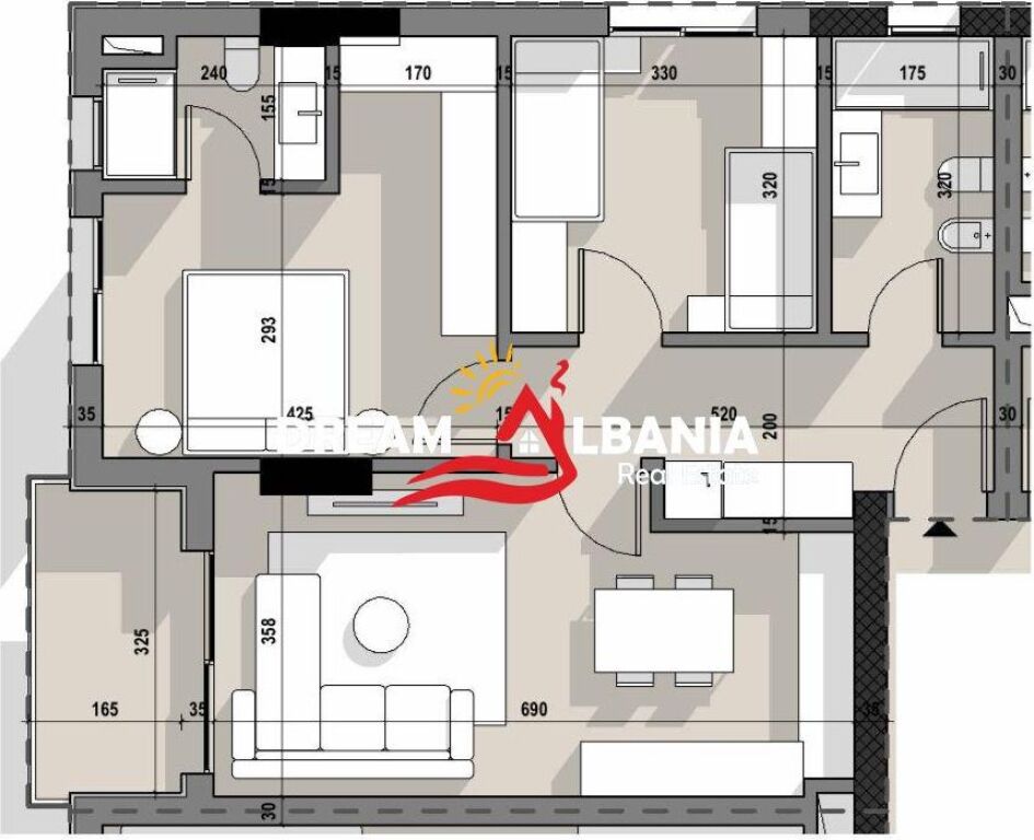 Apartament 2+1+2 Ne Shitje Te 5 Maji (ID 41212253) - Widok 3