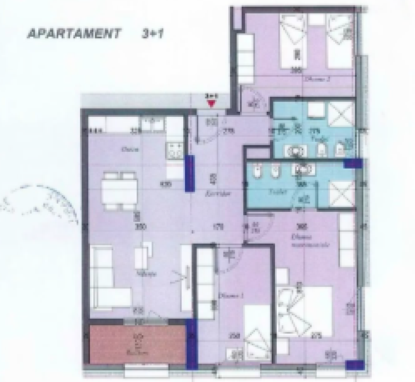 ✨🏢 Appartamento 3+1+2 Bagni in Vendita – Ingresso Tirana (ex Dogana)!✨