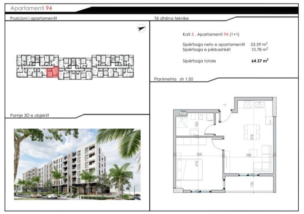 Appartamento in vendita Qeret