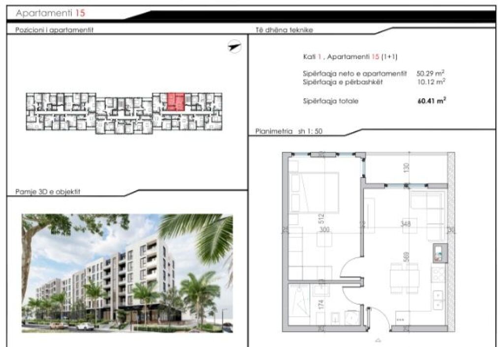 Appartamento in vendita a Qerret Kavaje