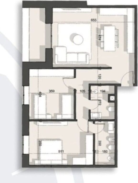 🏢✨ Appartamento 2+1+2 Bagni in Vendita – Splendor Living, Dhërmi 📍 ✨🏢