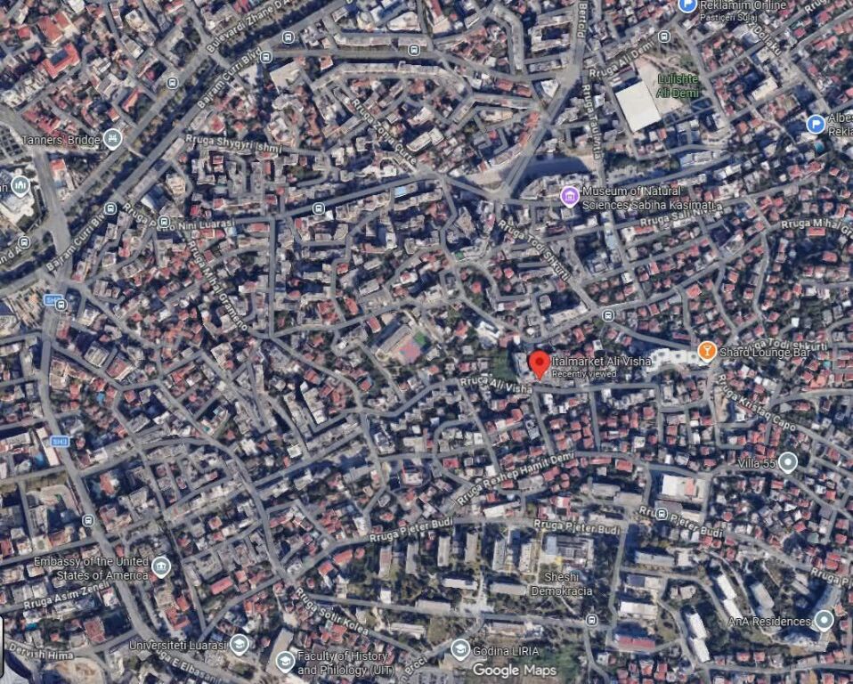 Apartament me Qira 1+1 - Mbas ambasades Amerikane. Rr. Ali Visha. Tirane.