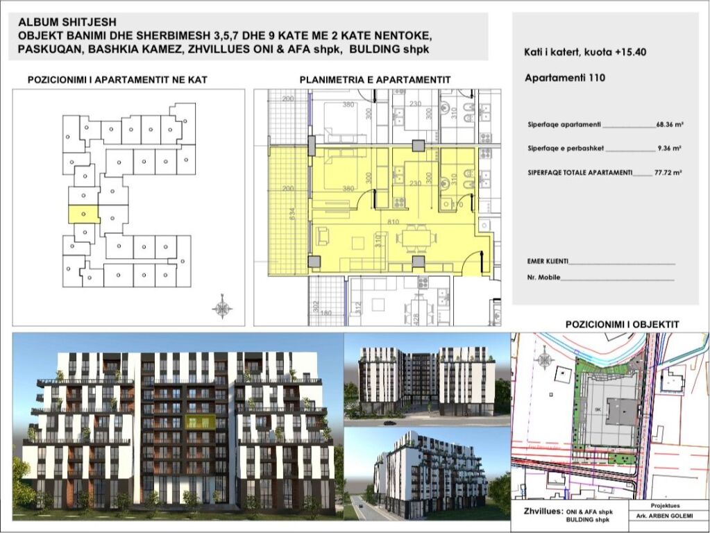 Appartamento 1+1 in vendita Belfior 1 Paskuqan
