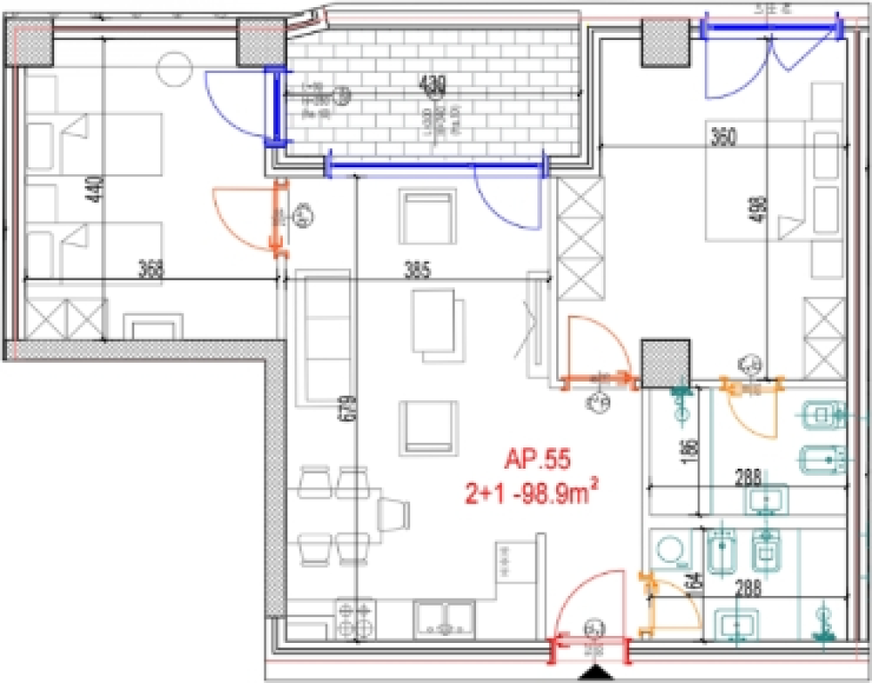 ✨ APARTMENT 2+1 FOR SALE IN MARA RESIDENCE – DON BOSKO, TIRANA ✨