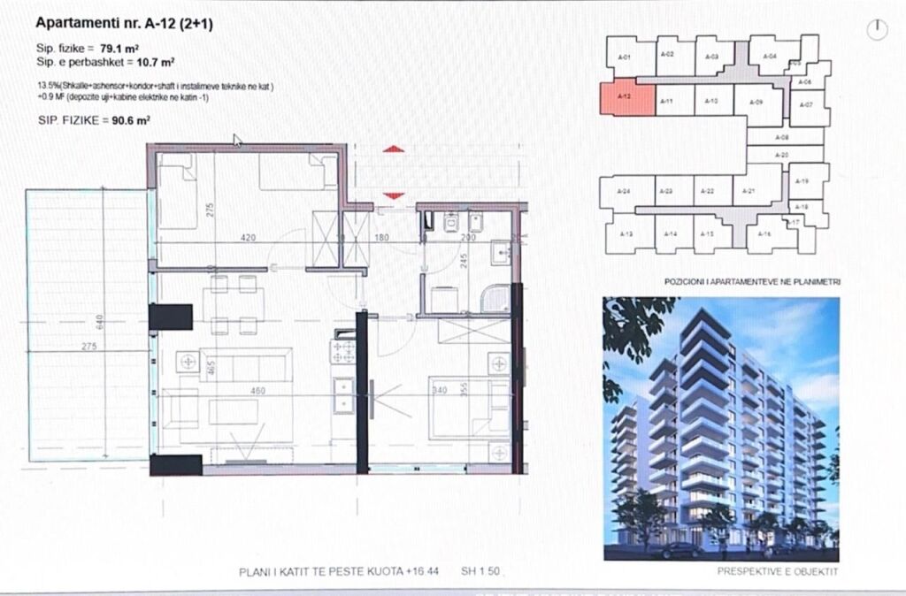 🏡 Appartamento 2+1 in vendita a Shëngjin