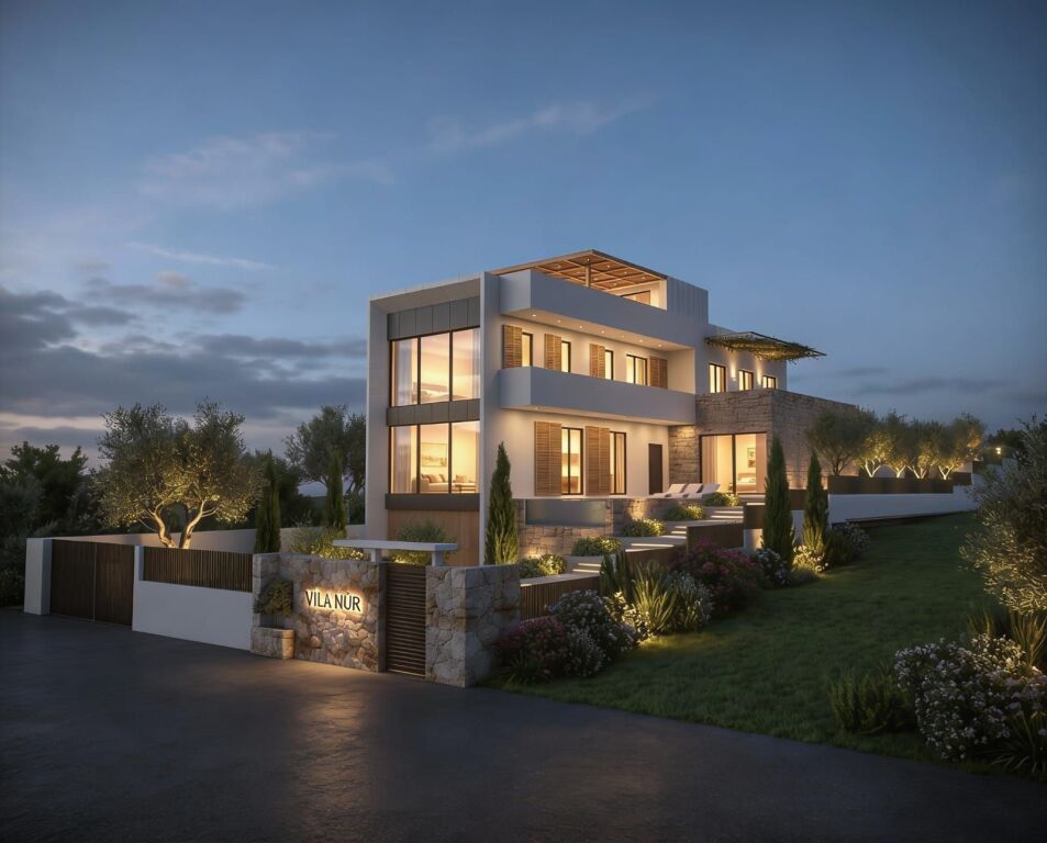 ✨ Villa di lusso in vendita sulla collina di Golem, con vista mare, zona residenziale!✨