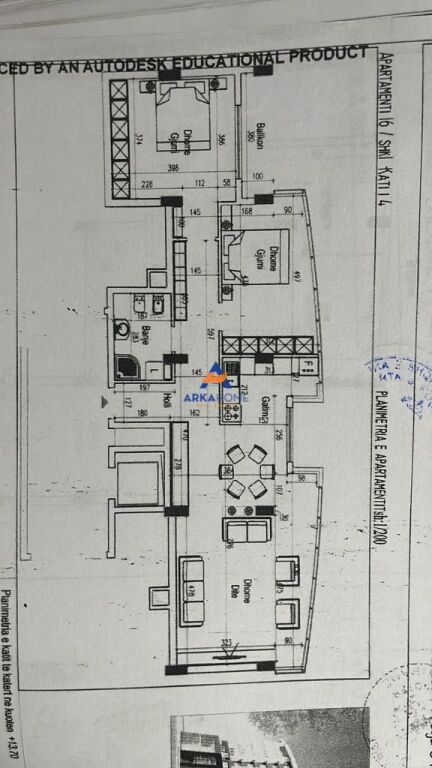 FOR SALE APARTMENT 1+1+BALCONY "21 DECEMBER" 320000 EURO