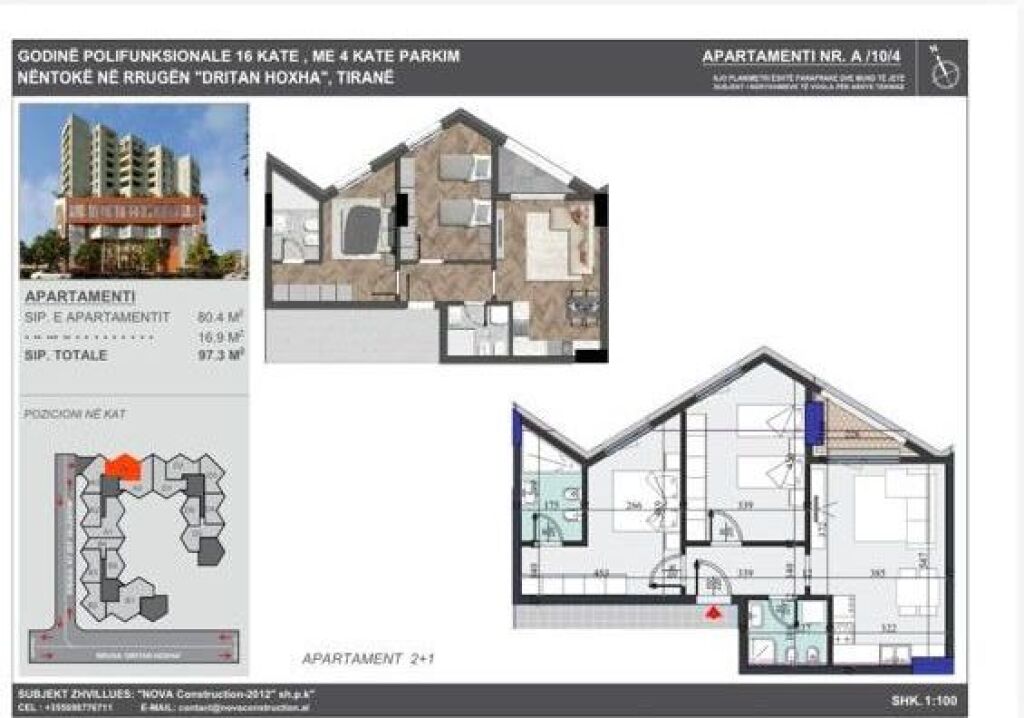 Apartment 2+1 for sale
