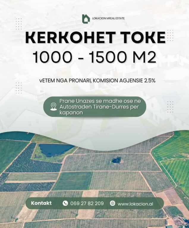 I am looking to buy land near the Great Ring of Tirana