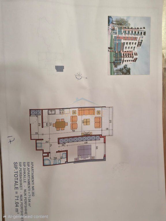 For sale, Apartment 1+1, Former Electric Market, Tirana
