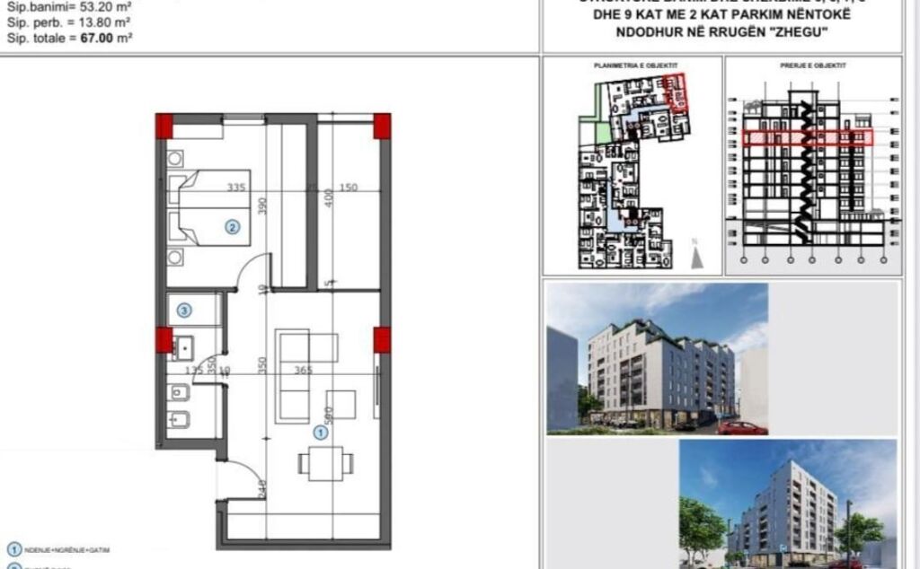 FOR SALE: 1+1 Apartment 📍Ali Dem (Ali Demi Fields) - New Building ✨️ - €125,000 - 6th Floor - Area 65m² - Plastering Phase (Completion in 2026)