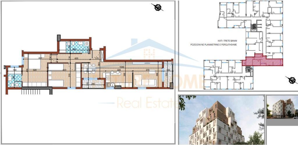 Shitet, Apartament 2+1,Kompleksi UrbanVista Tirana, Don Bosko.
