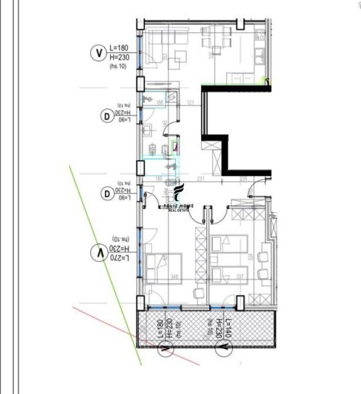 SHITET APARTAMENT 2+1+2 KODRA E DIELLIT 2 233.000 EURO FH-79161